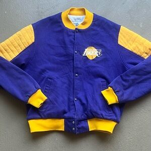 Vintage Chalk Line Los Angeles Lakers Bomber Jacket NBA Grail 80s